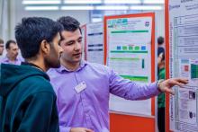 Chemical Engineering Students viewing posters at the Jubilee 5th year poster event